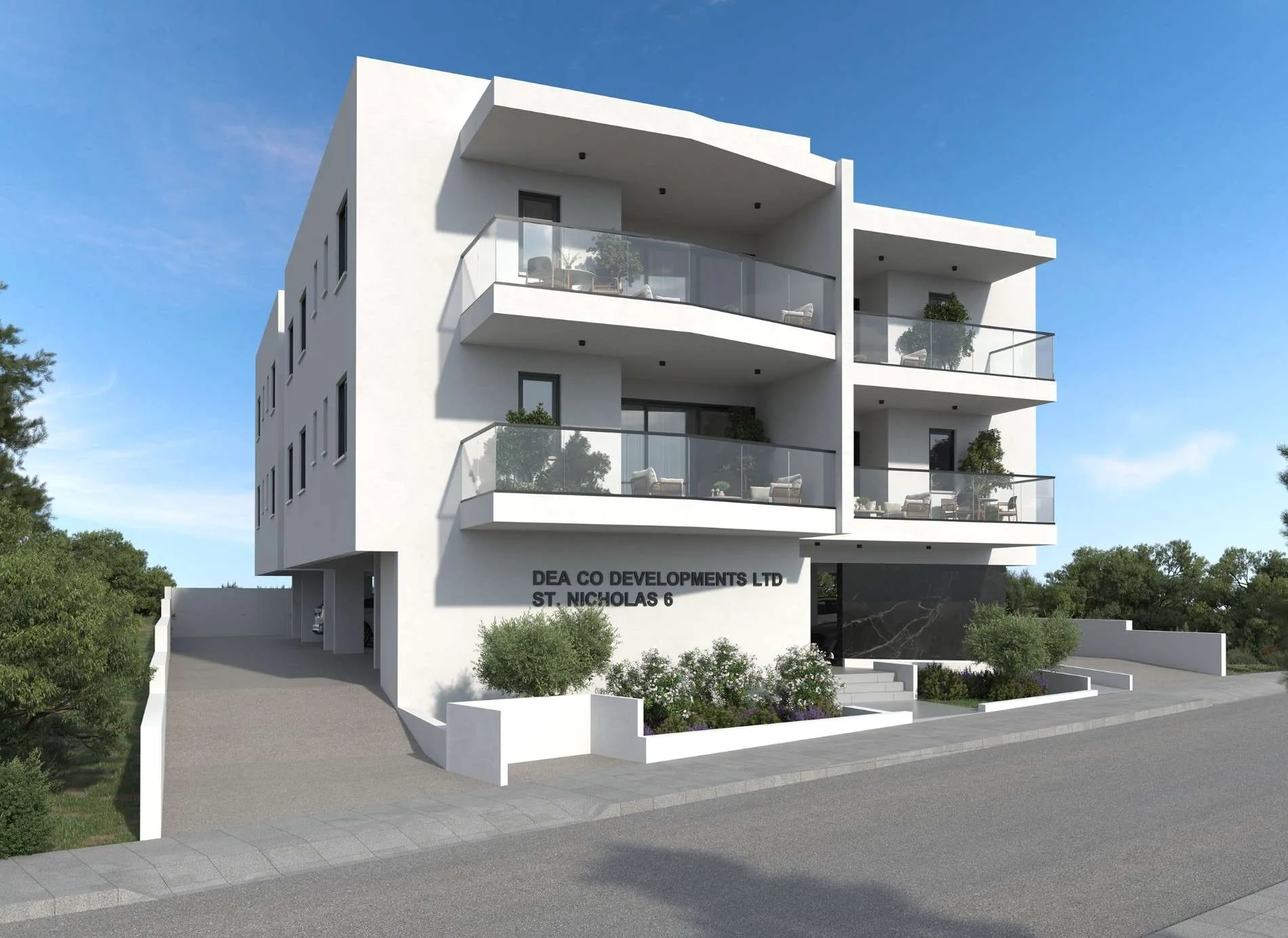 Saint Nicholas 6, luxury apartments under construction in Oroklini, Cyprus